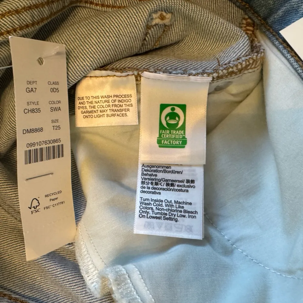 New JCREW Sz 25T High-Rise Slim-Wide Jeans 1996 Semi-Stretch Ella Wash - Image 12