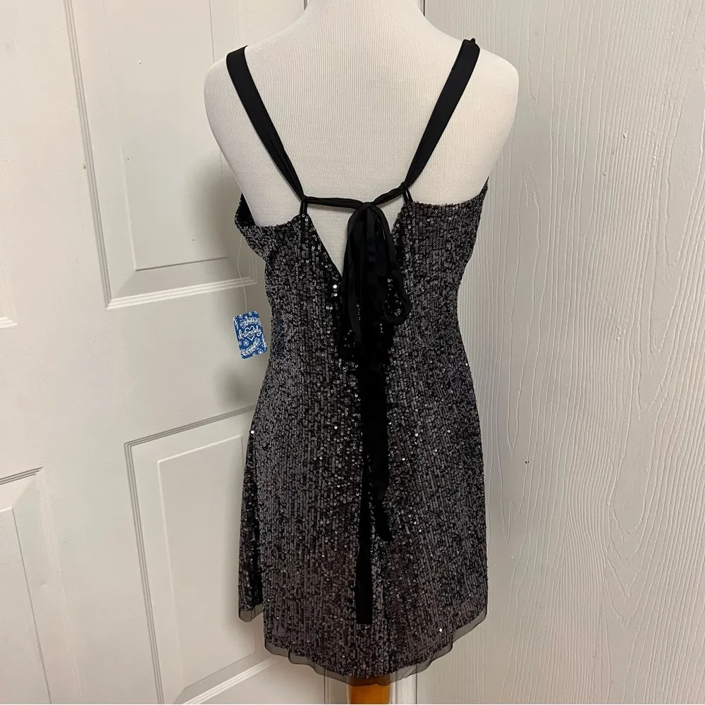 Free People Gold Rush Mini Dress E4 - Image 4