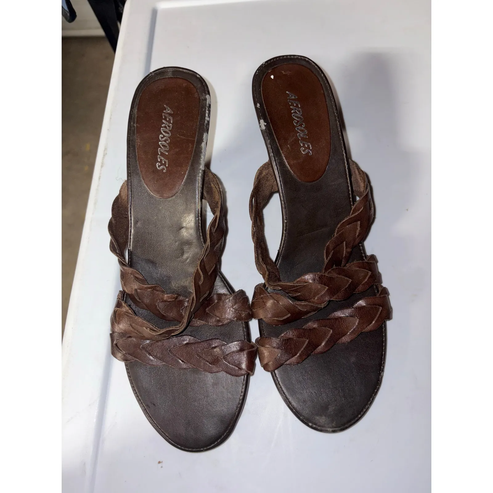 Aerosoles Braided Kitten Heels Sz 8 - Image 2