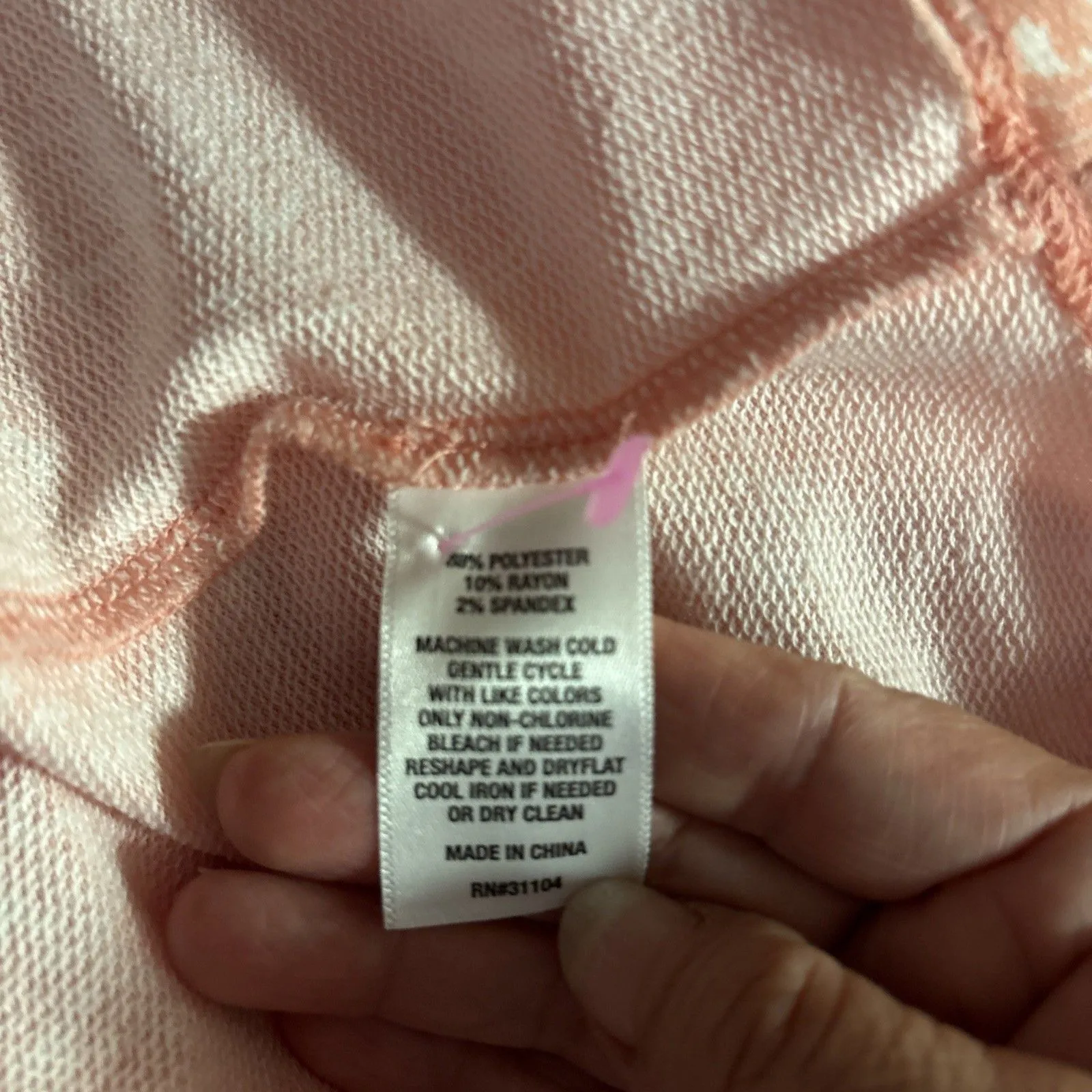 Wonderly Women's XL Pale Peack Babydoll Blouse NWT - Image 13