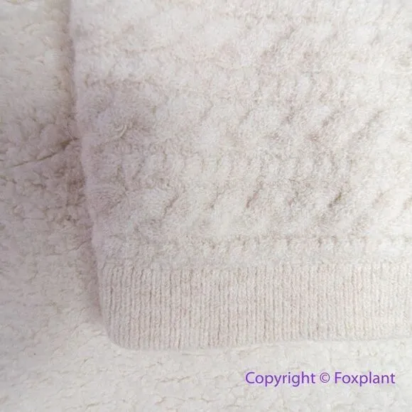 NEW J.‎ Crew Supersoft cropped cable-knit sweater-tank set in Hthr Natural, M - Image 5