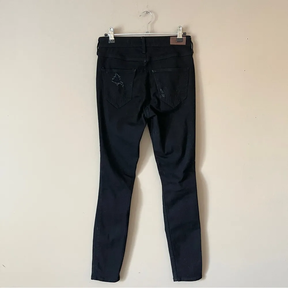 HOLLISTER | Black Distressed High Rise Crop Super Skinny Jeans Sz 26 - Image 3