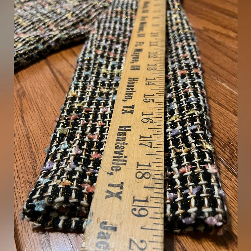 Multicolor Tweed Blazer Sag Harbor Zip Closure Sz 4P - Image 8