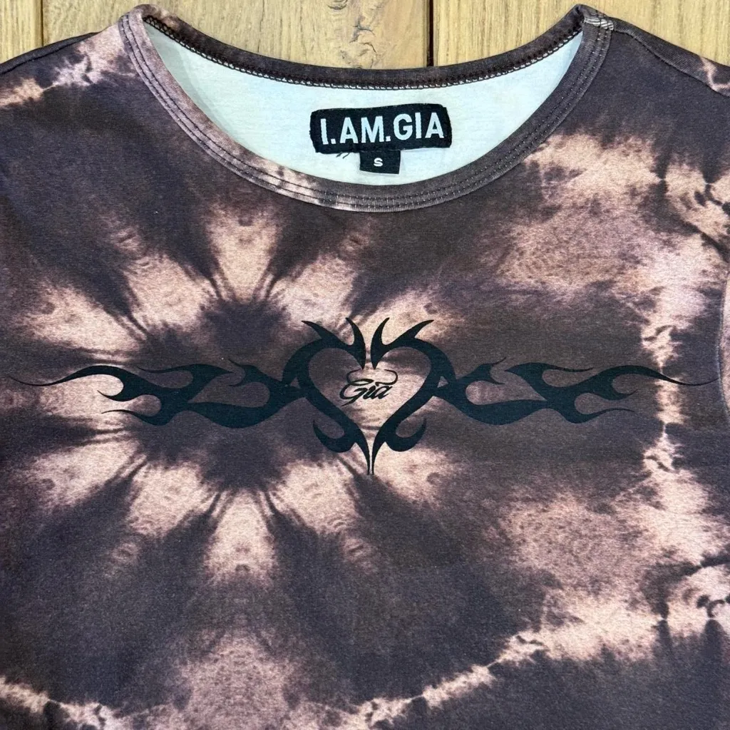 I AM GIA tie dye baby tee - size small - Image 4