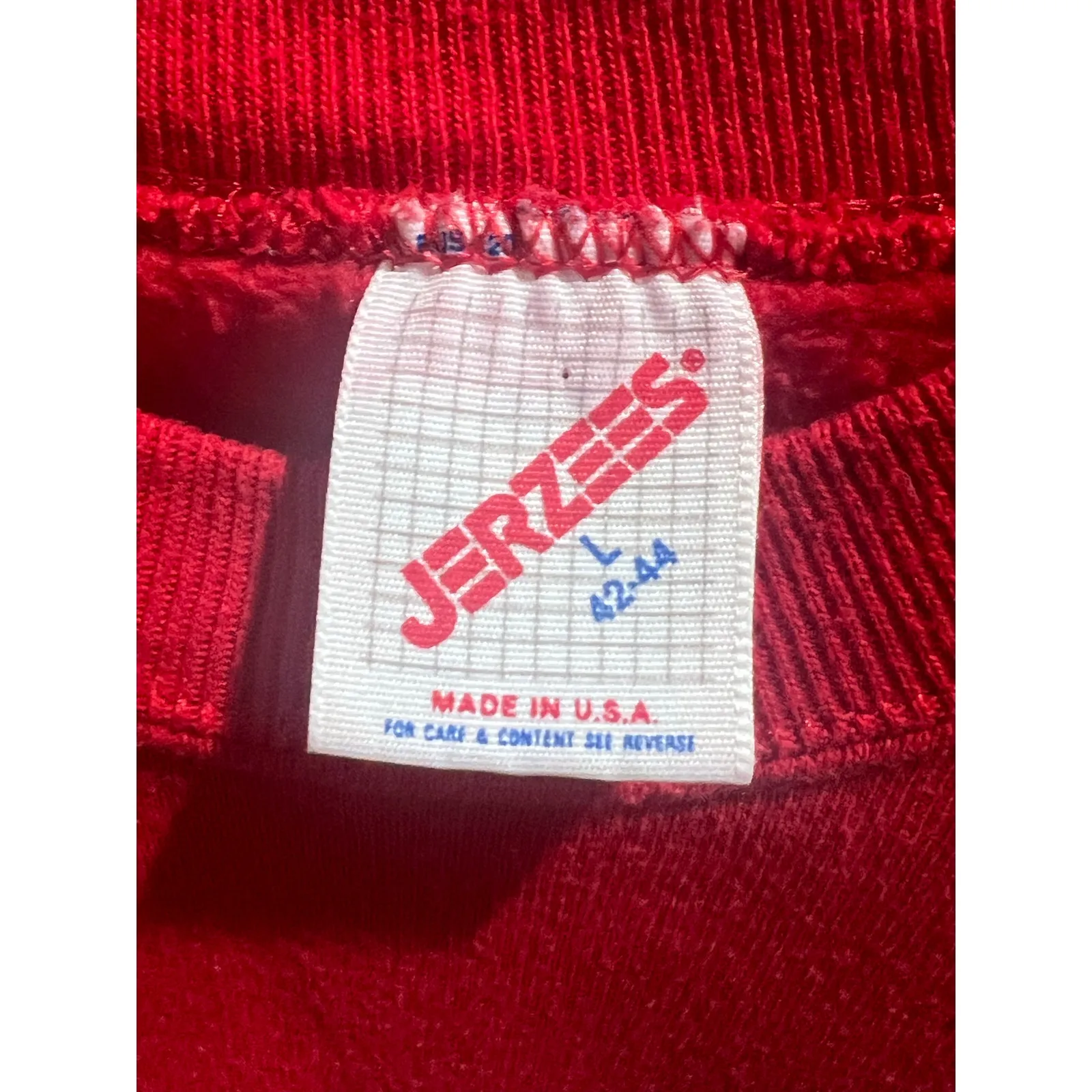 Vintage Hershey’s Chocolate Sweatshirt Women’s L Red Crewneck Jerzees USA Made - Image 6