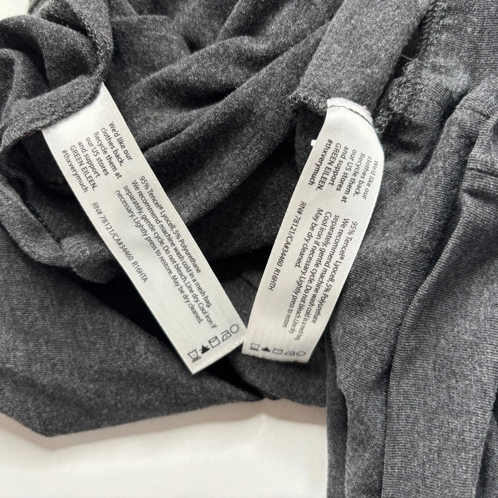 EILEEN FISHER Sleeveless Mock‎ Neck Top and Pencil Skirt Set Charcoal Gray M/L - Image 6