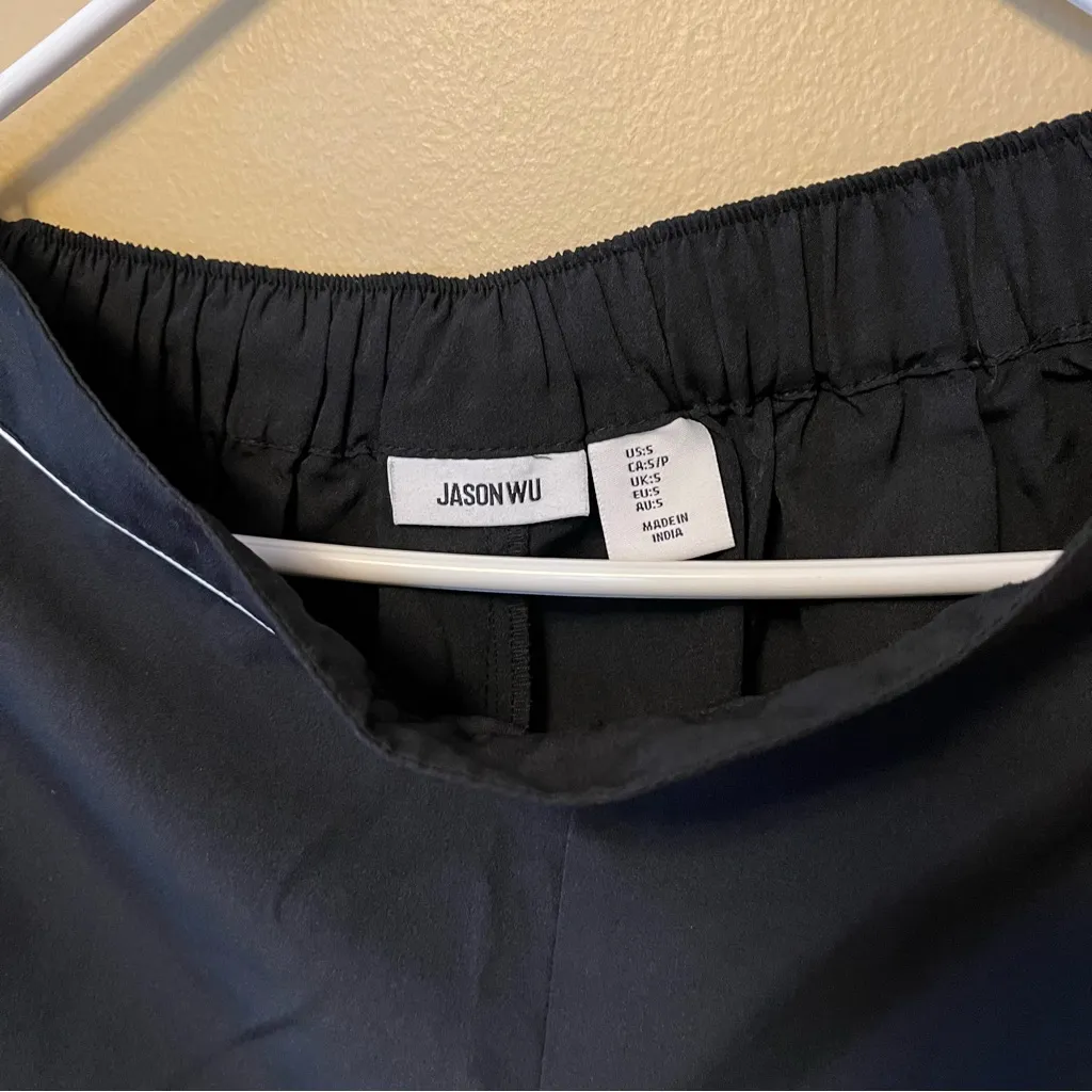 Jason Wu Black Pajama Set with White Trim - Image 8