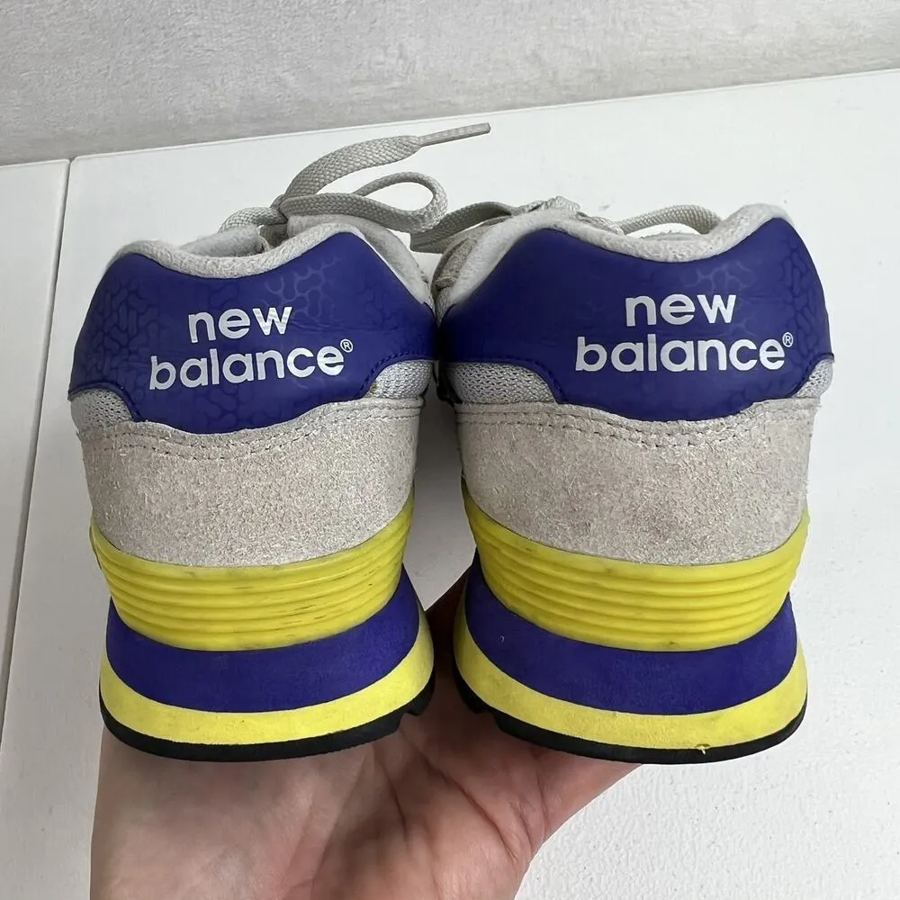 New Balance Size 8 515 Sneakers Shoes Gray Suede Mesh Running WL515AAC Retro - Image 10