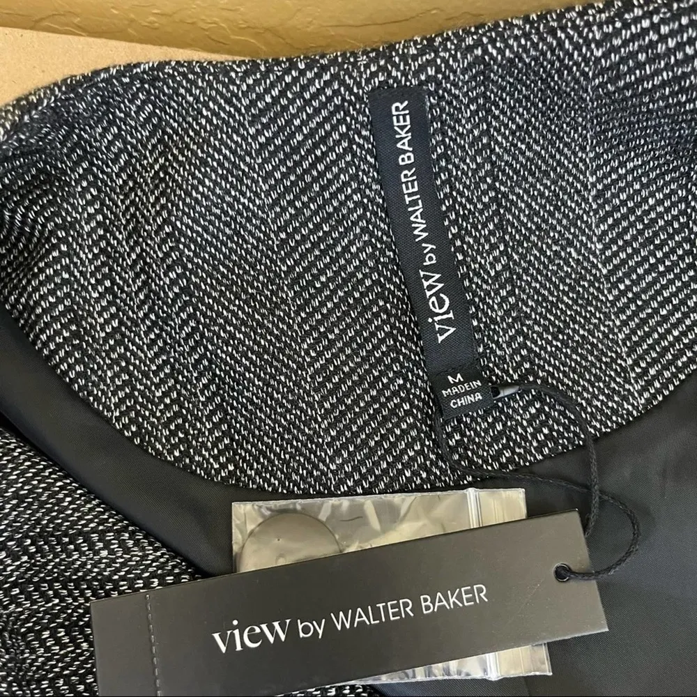 View by Walter Baker Tweed Asymmetric Zip Jacket - Image 6