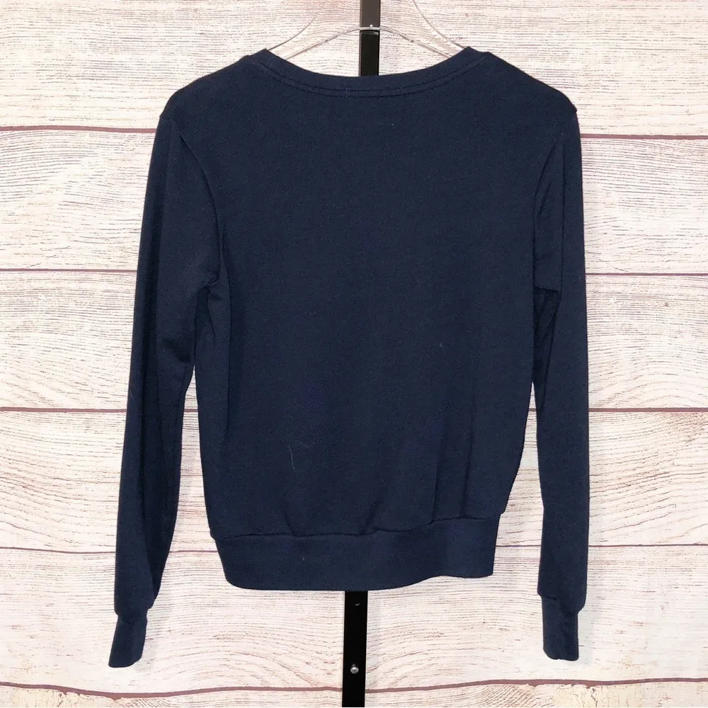 Disney Parks Navy Diamond Celebration 60 Years Embellished Sweatshirt Size XS - Image 2