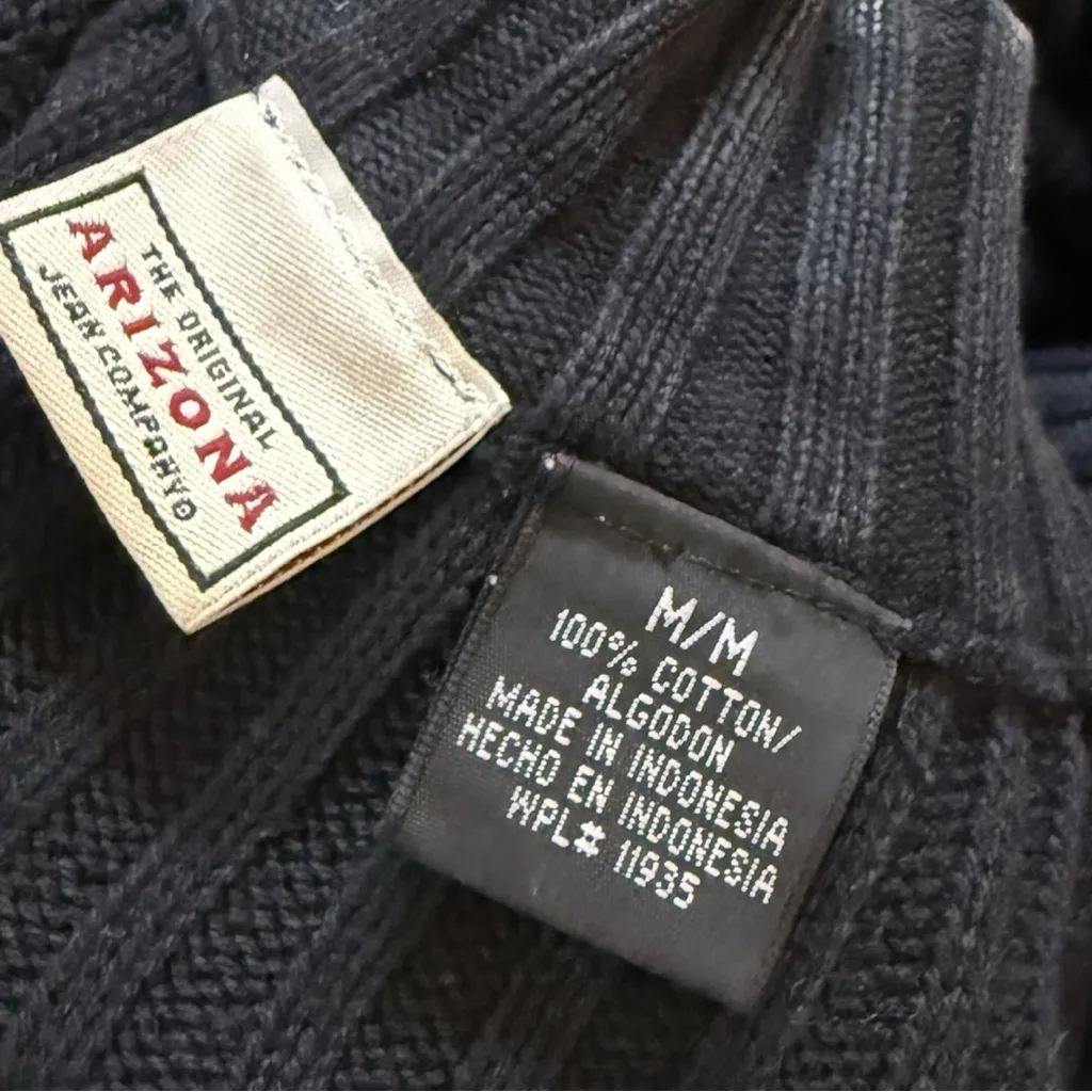 Arizona Y2K Ribbed Longline 1/4 Zip Mock Neck Sweater - Image 11