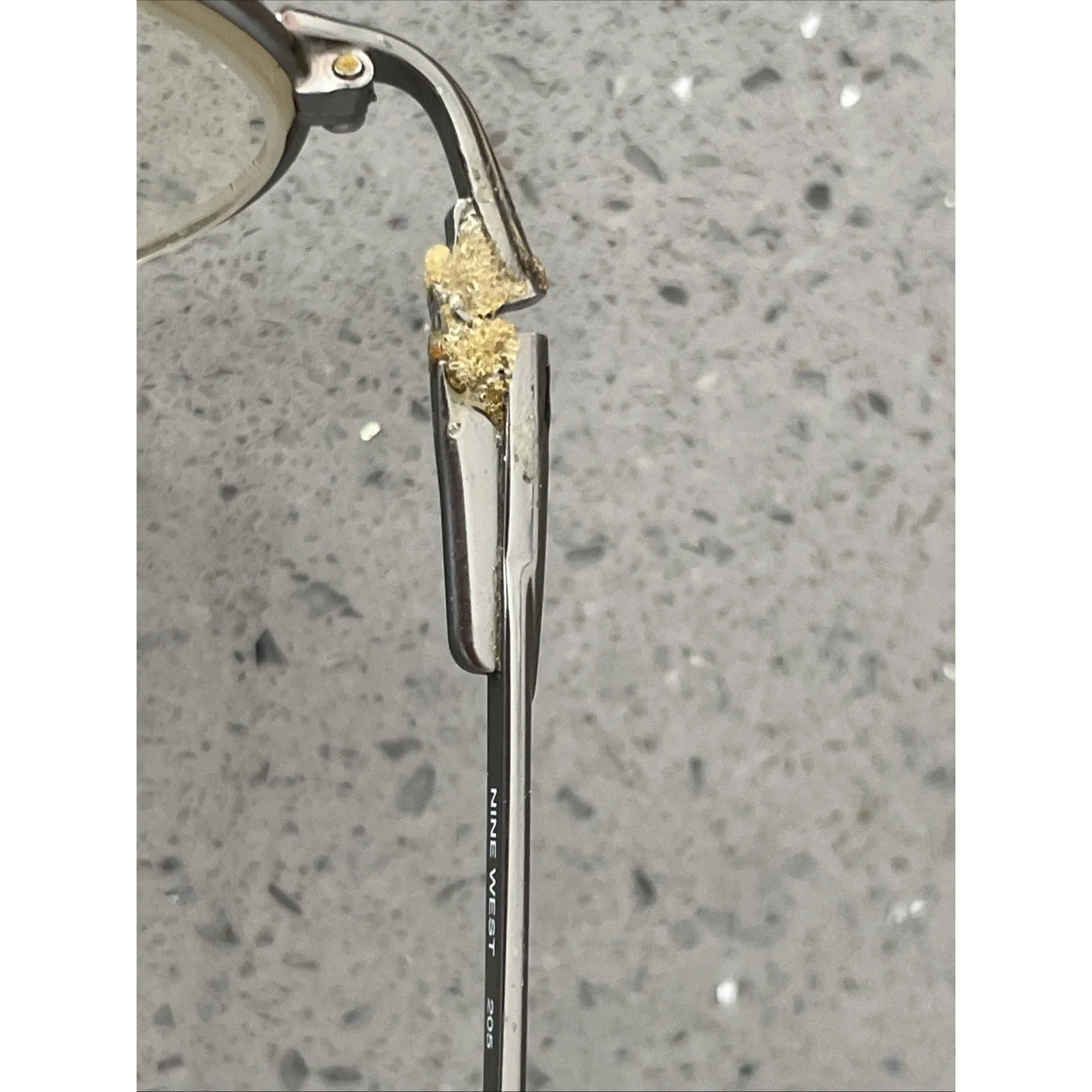 NINE WEST 205 P3E 52-17-130 Eyeglasses Frames ONLY Oval Italy silver full rim - Image 7