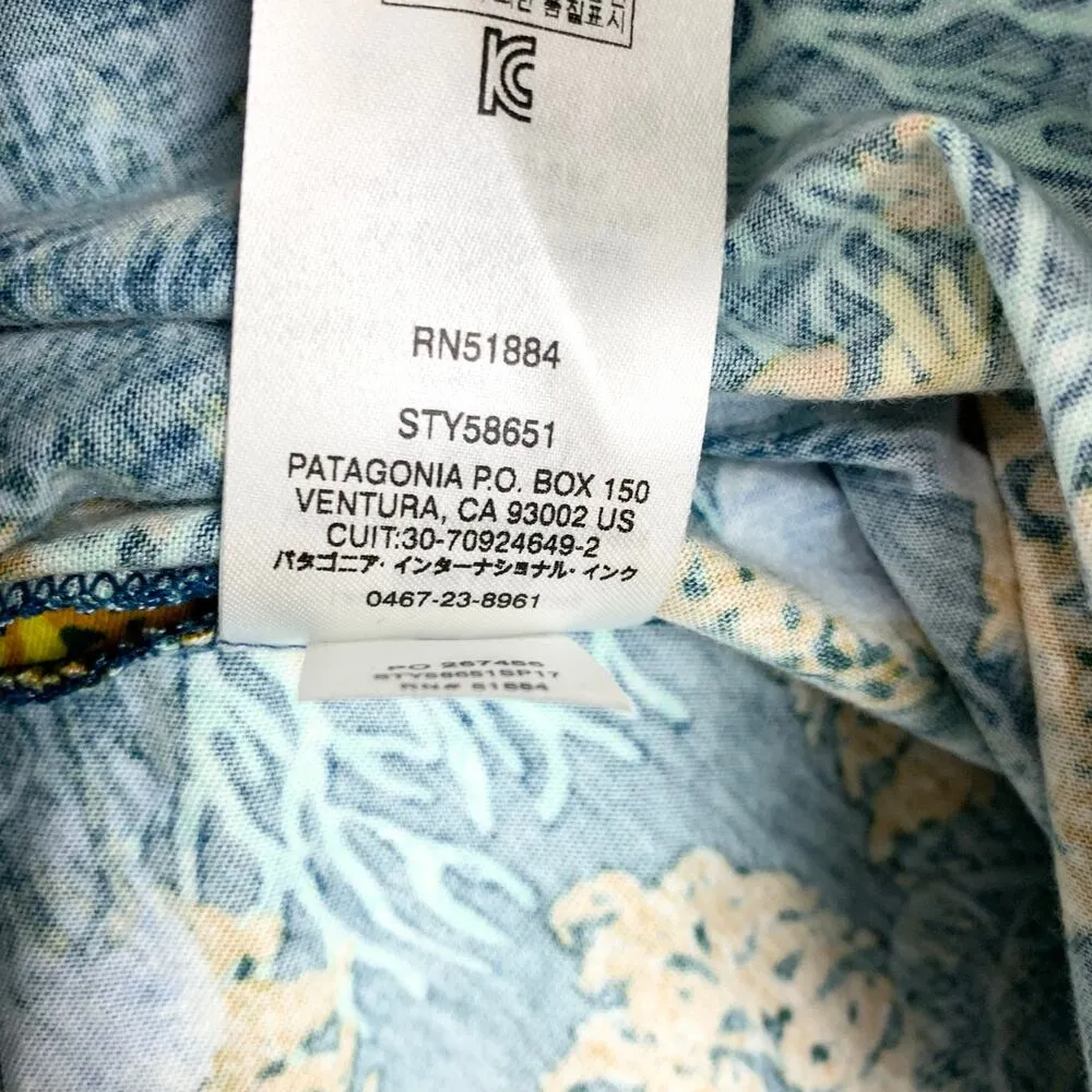 Patagonia Lithia Convertible Jersey Knit Skirt Halter Top Big Sur Blue Large - Image 9