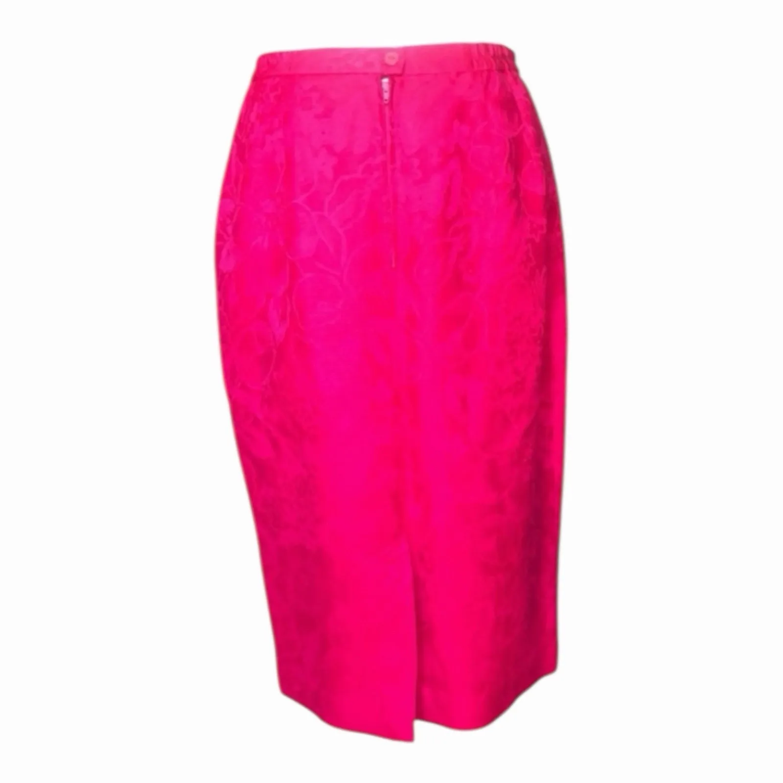 Vintage 1960’s Timeless by Howard Wolf Pink Red Two Piece Jacket Skirt Suit Sz 8 - Image 12