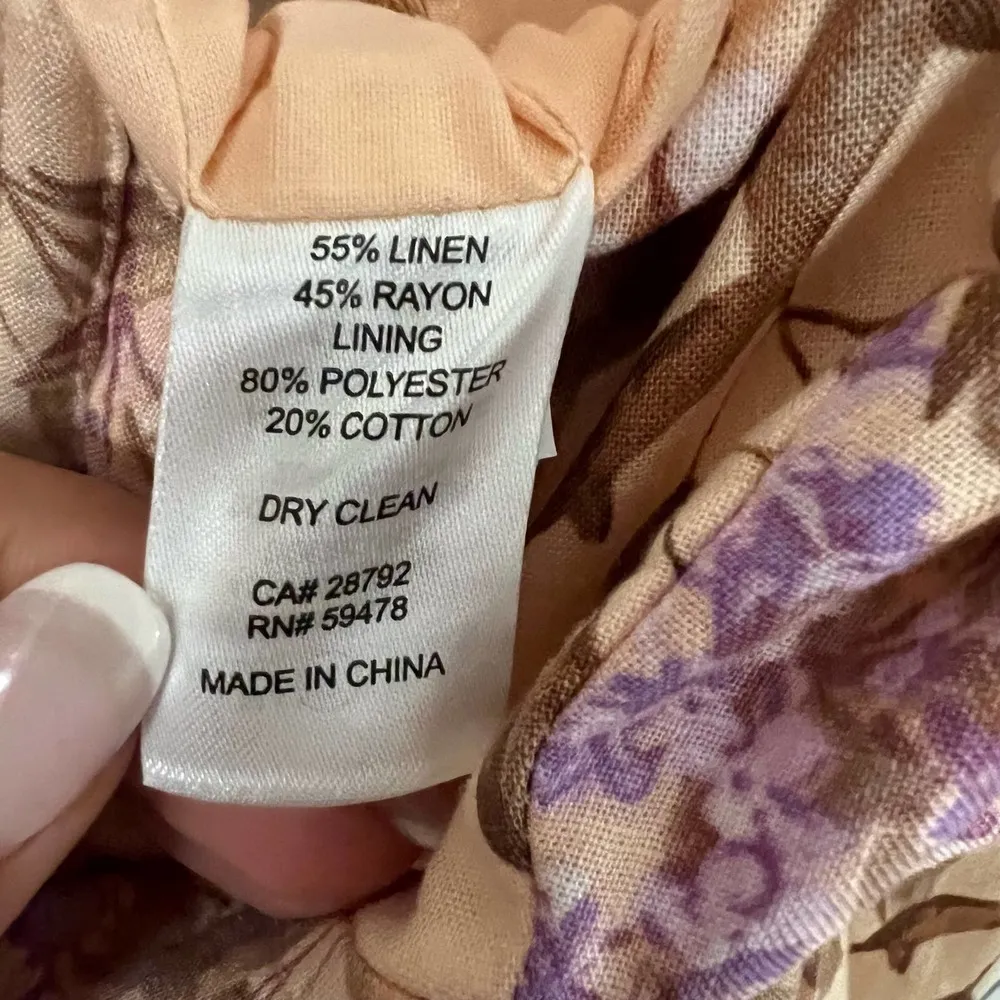 House of Harlow Linen Bustier Lace-up-back  Tiered Maxi Dress Size Small NWOT - Image 9