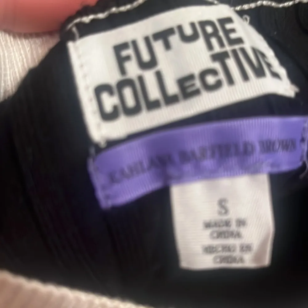 Future Collective x Kahlana Barfield Brown Ribbed sweater midi Dress size small Black - Image 4