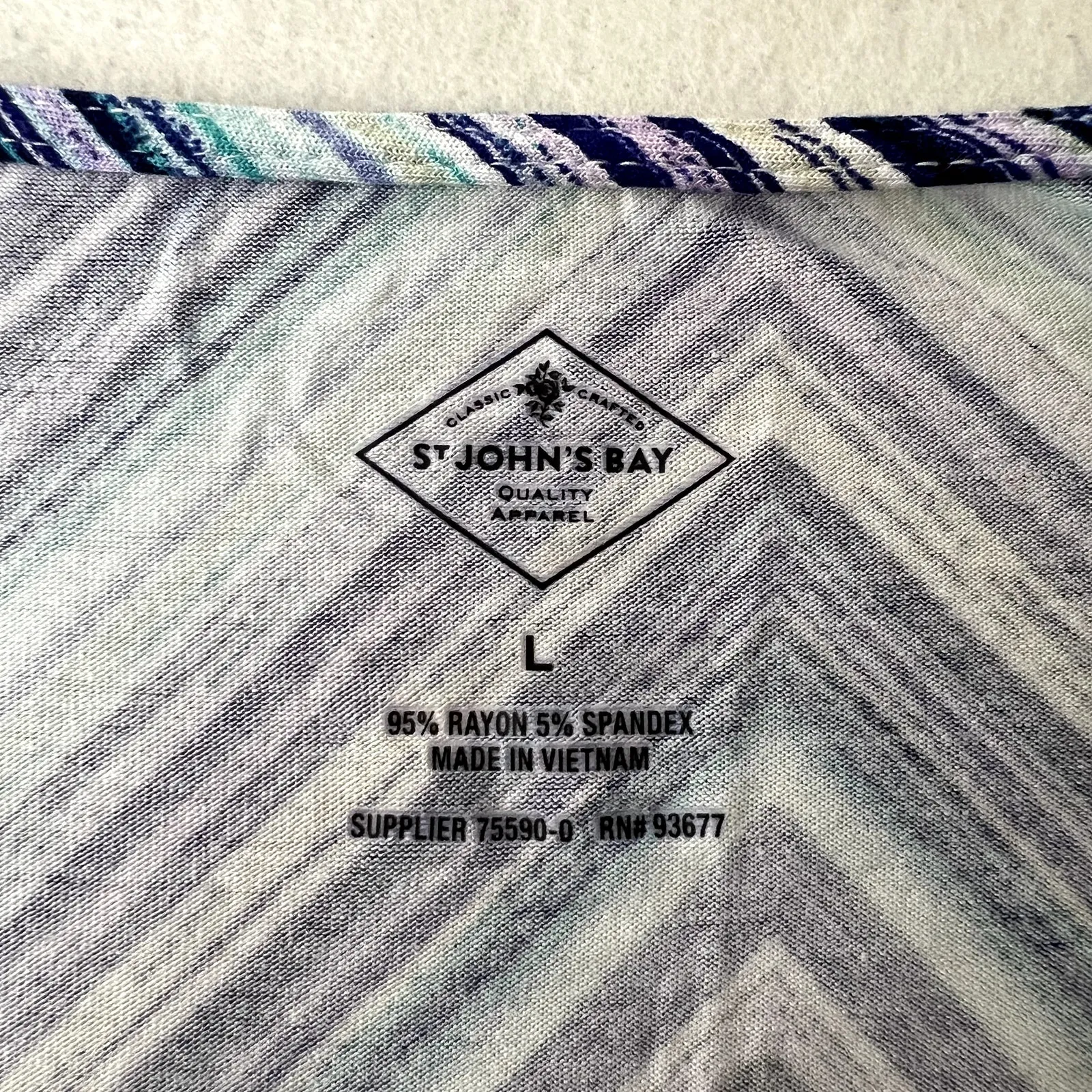 Vintage St John's Bay Chevron Zig Zag Tank Dress - Image 6