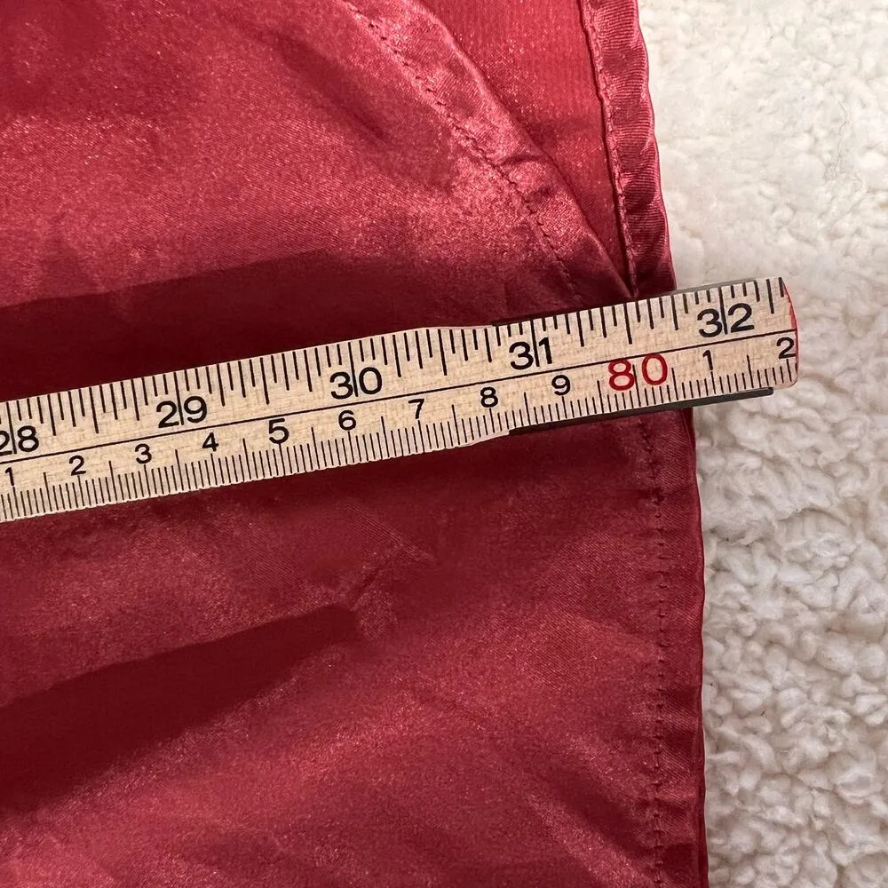 Vintage Victoria's Secret Gold Label Silky Burgundy Sleep Shirt Size M - Image 5