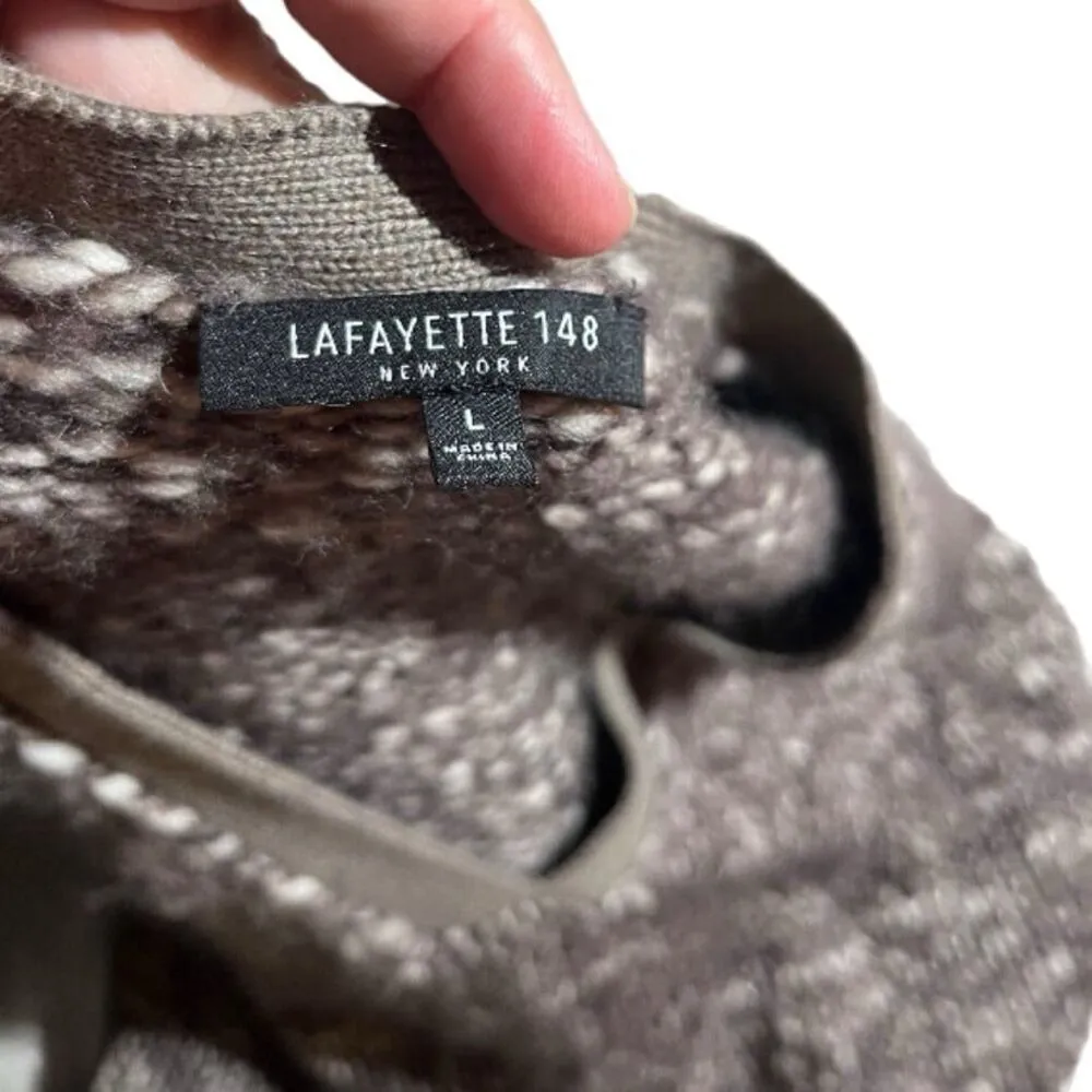 Lafayette 148 short sleeve boxy V NECK sweater - Image 7