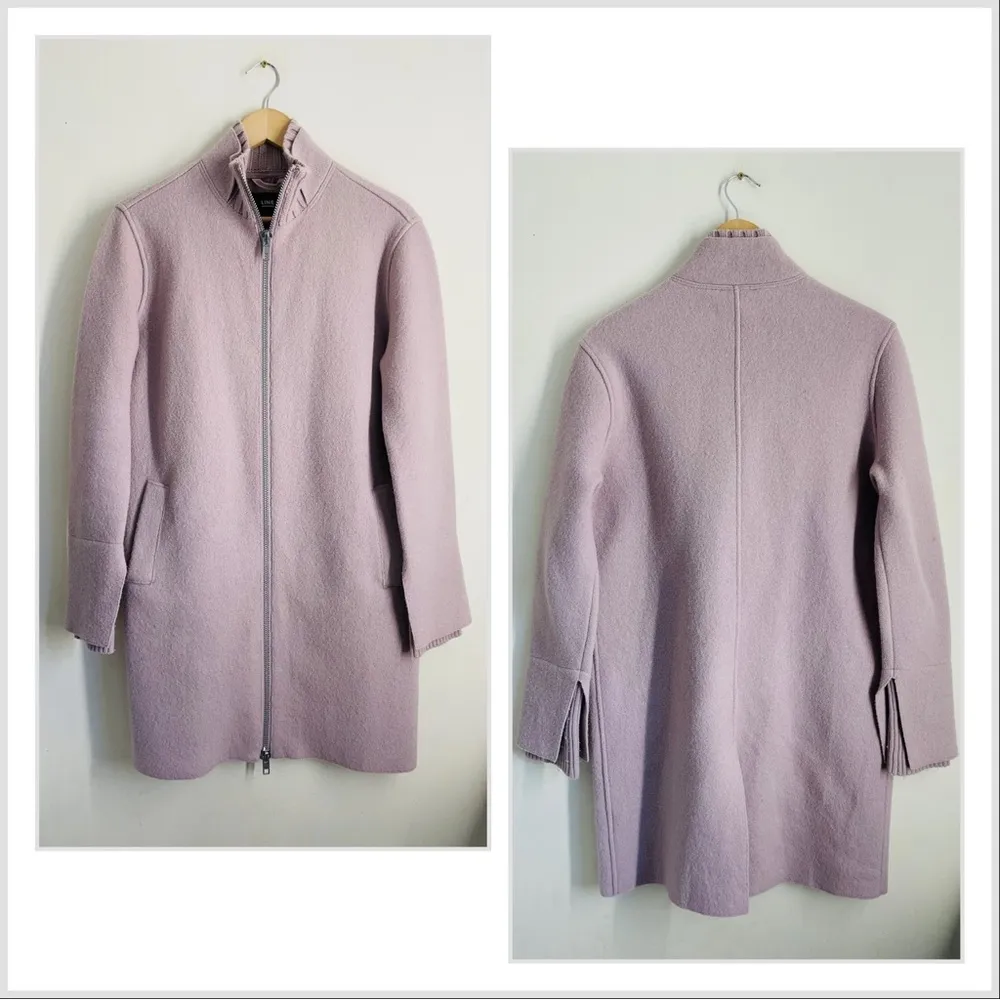 LINE The Label Wool Coat Light Purple size XS Pink - Image 3