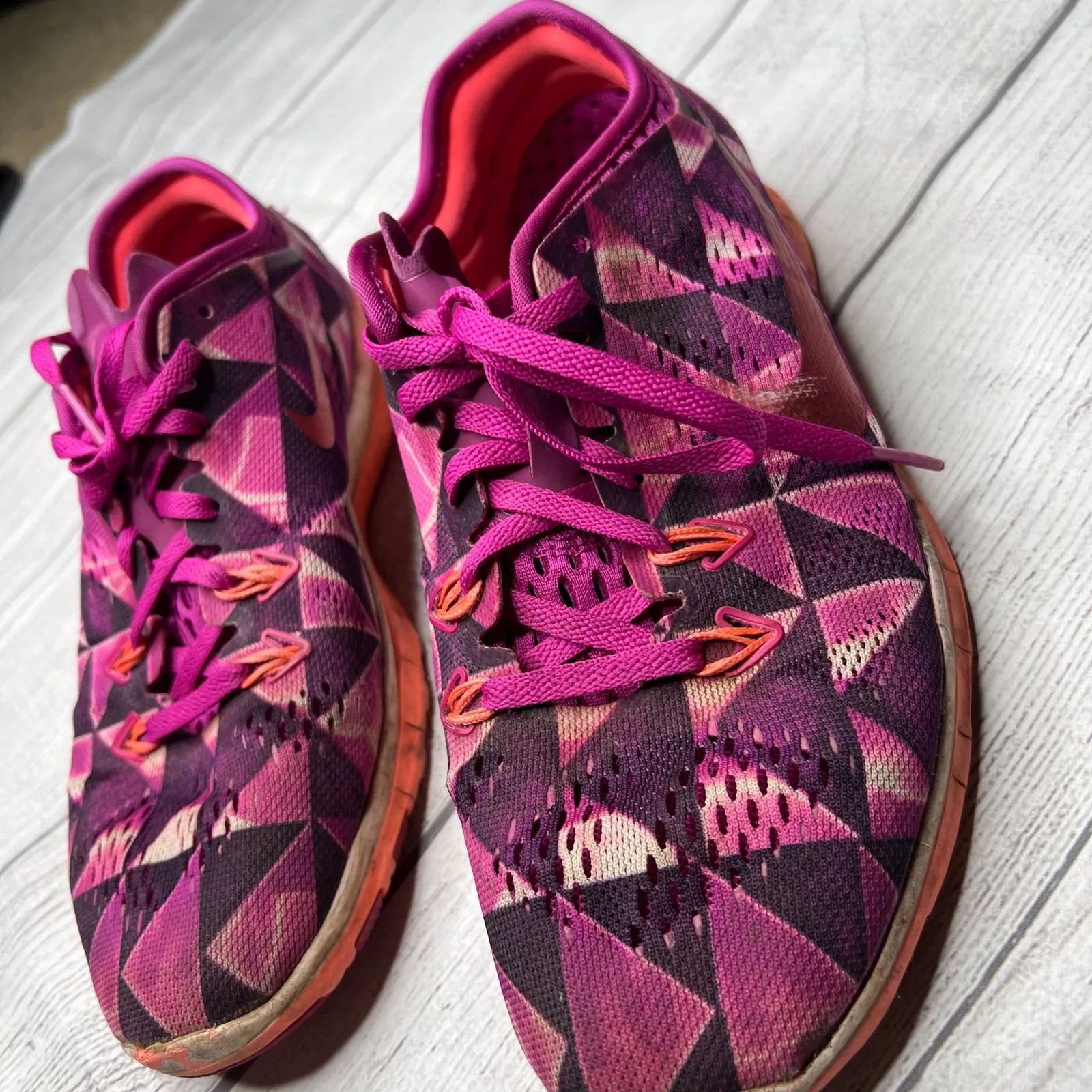 NIKE Free TR Fit 5 Running Shoes Lace-Up Multicolor Sz US 7 UK 4.5 EUR 38 - Image 5