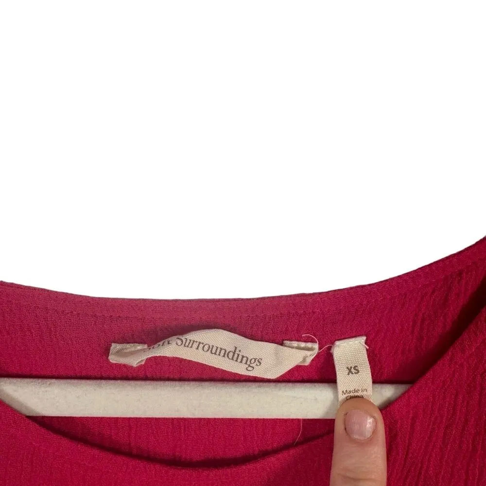 Soft Surroundings Siesta Key Pink Gauze 100% Cotton Sleeveless Tunic Womens XS - Image 4