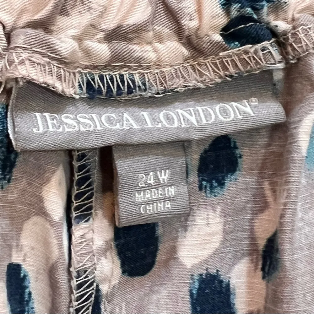 JESSICA LONDON capris size 24W elastic waist excellent pre owned condition - Image 3