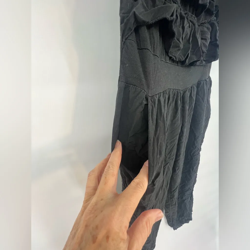 Gigi Moda Elegant Black Ruffled ELBA Jumpsuit Italy Size undefined - Image 4