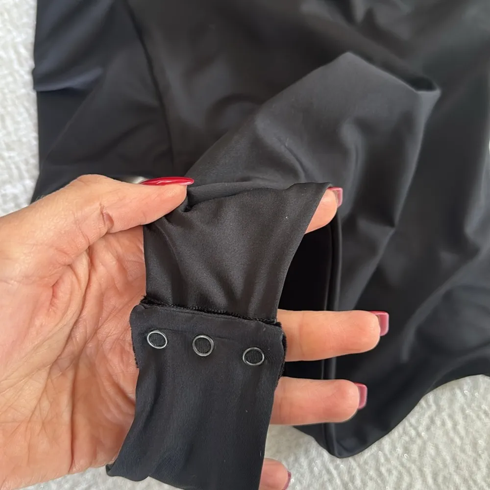 Johanna Ortiz All Night Cutout Halter Bodysuit, Small, $395 Black - Image 8