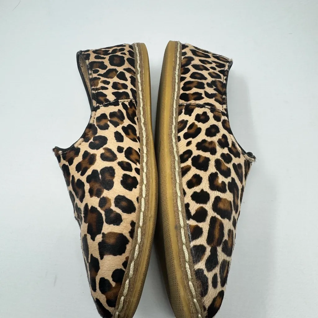 Charix Leopard Slip Ons 38 Brown Size 8 - Image 9