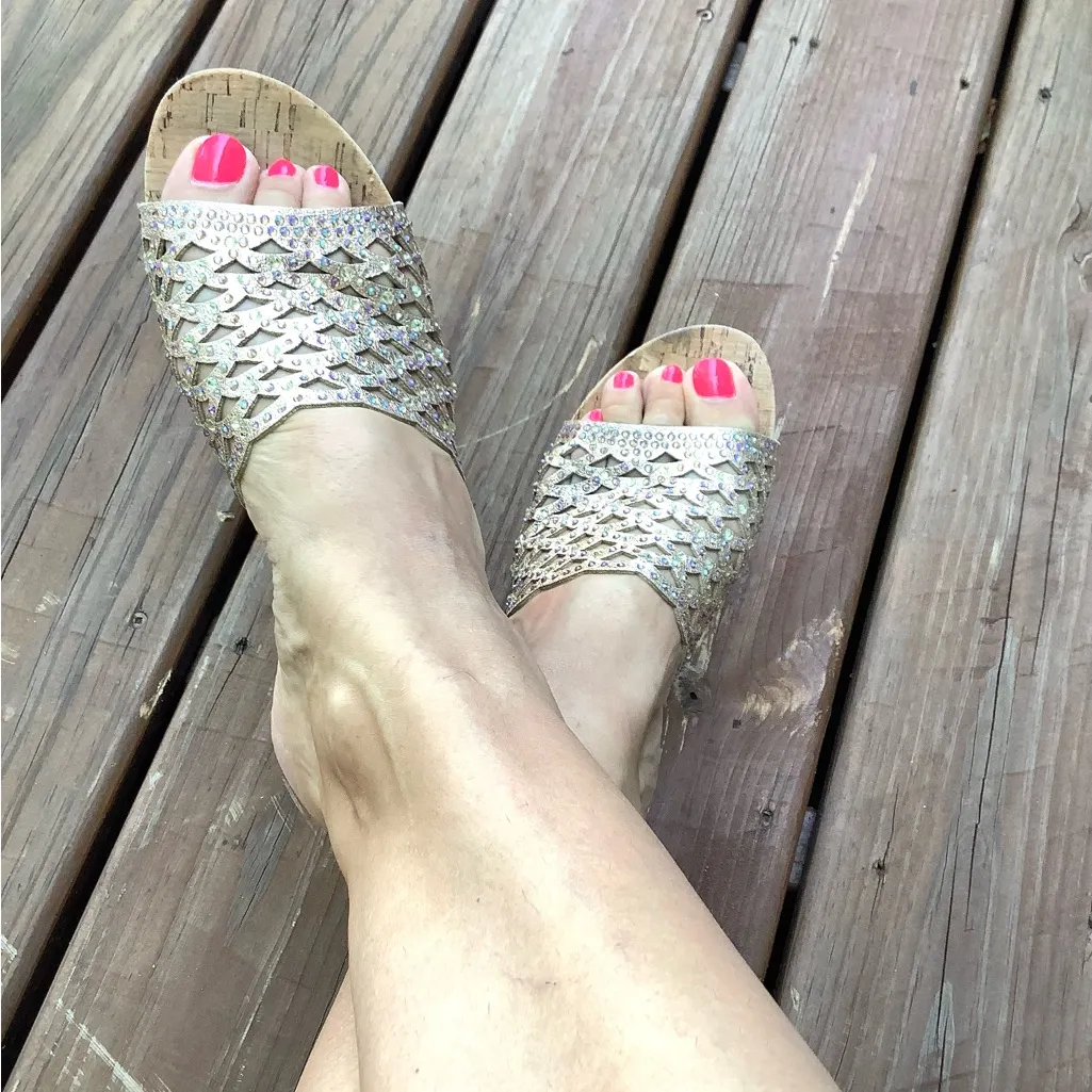 Dressy casual wear slide in sandals 🌸 - Image 3