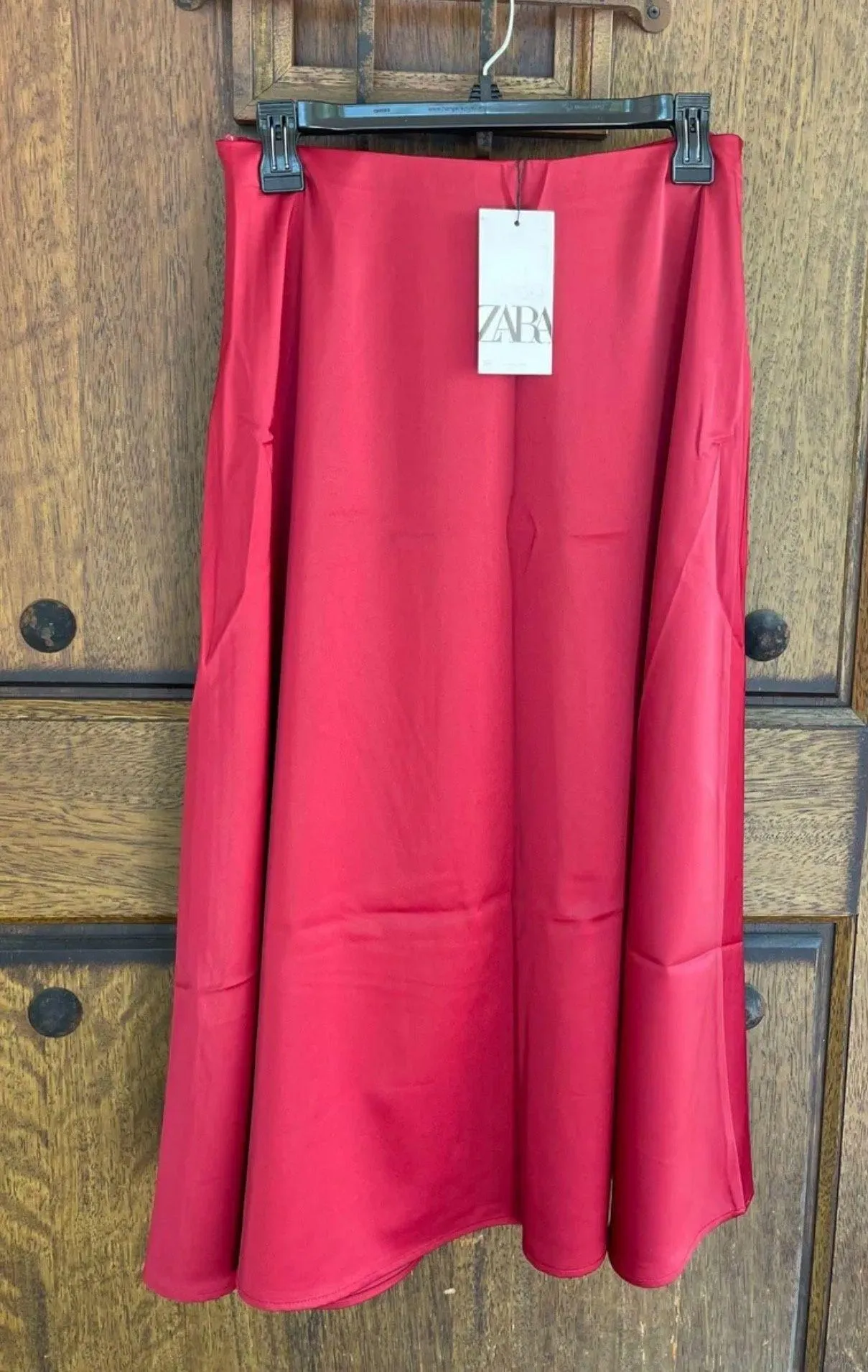 A-line Midi Satin Skirts Size XS - Image 5