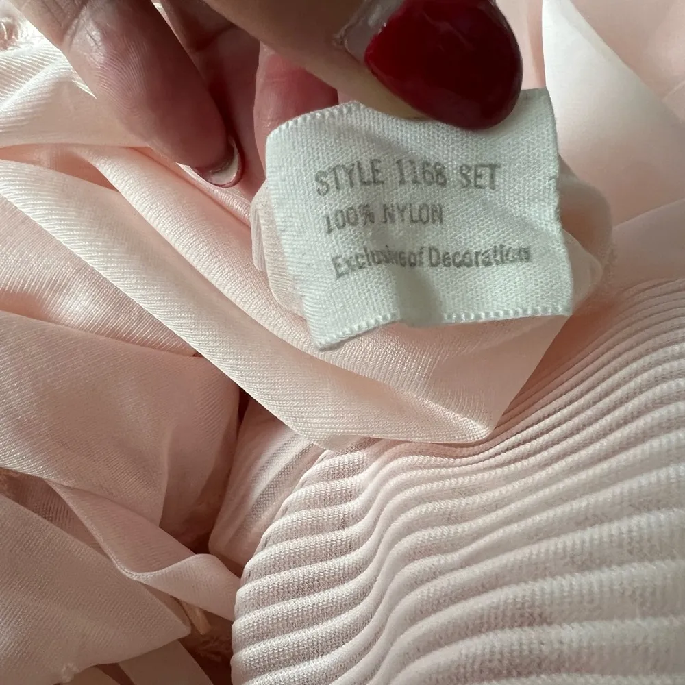 Gossard Artemis Pink Peignoir Chiffon Nightgown And Robe Set Size Small Vintage - Image 11