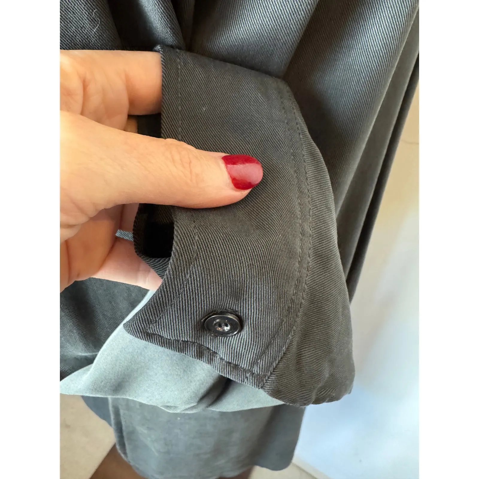 Michael Stars Dress Women Large Black Collared Long Sleeve Shirt Dress Mini NWT‎ - Image 7