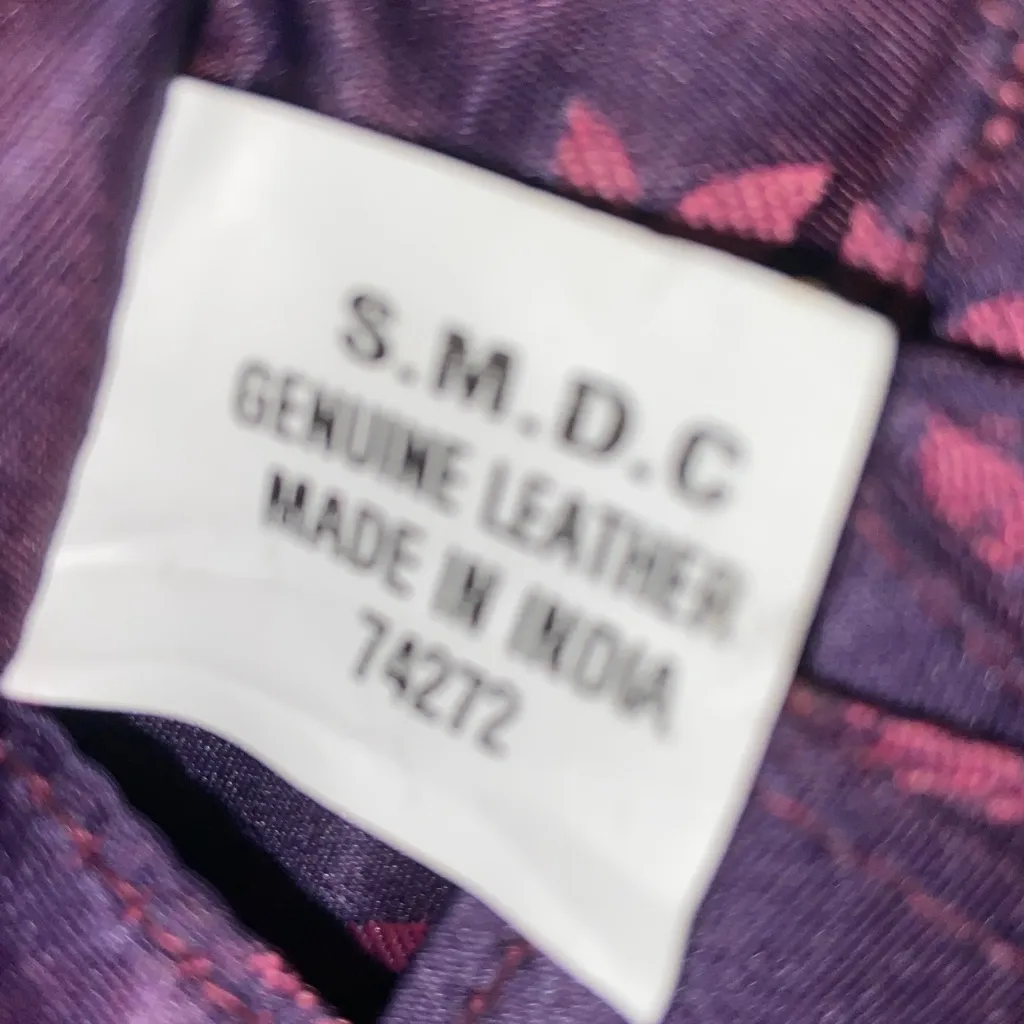 LEOPARD WILDFLOWER ANUSCHKA Genuine Black Leather Crossbody + Handle Purse NWOT - Image 5