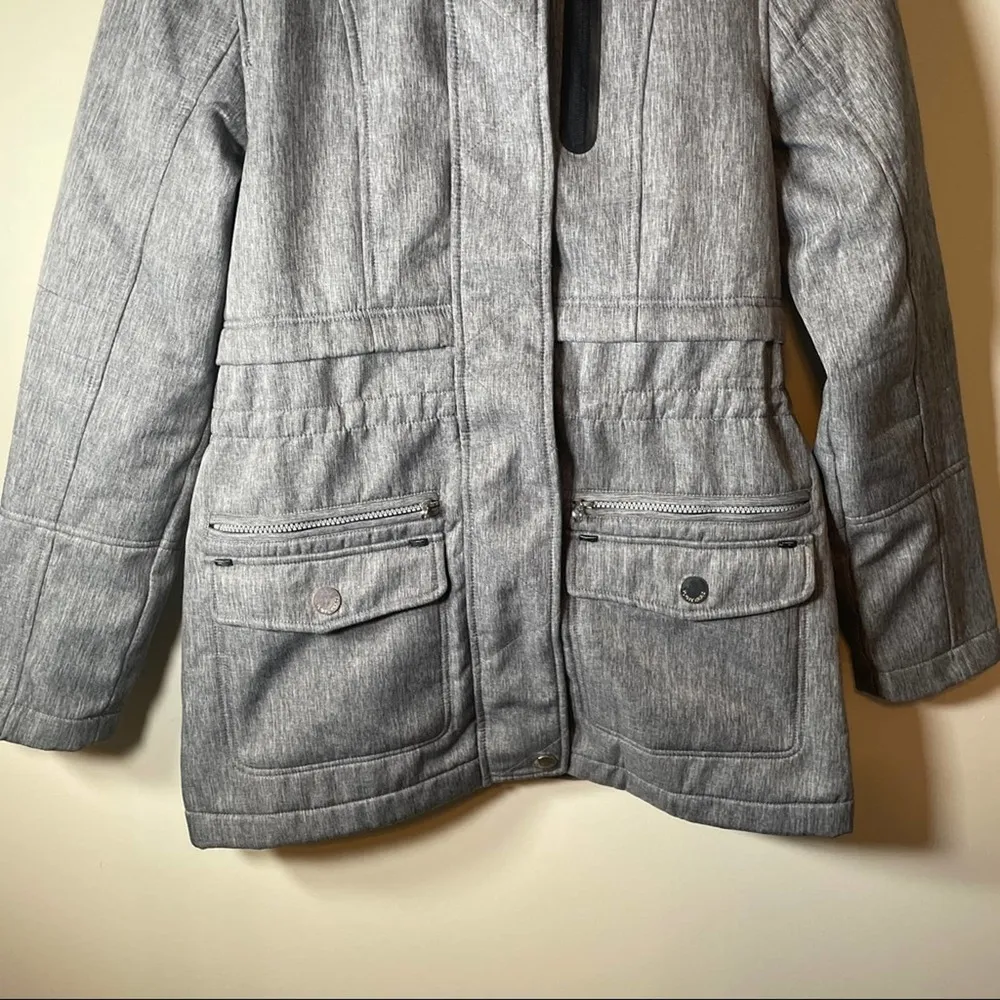 Point Zero Gray Long Sleeve Hooded Coat Size‎ M Size M - Image 3