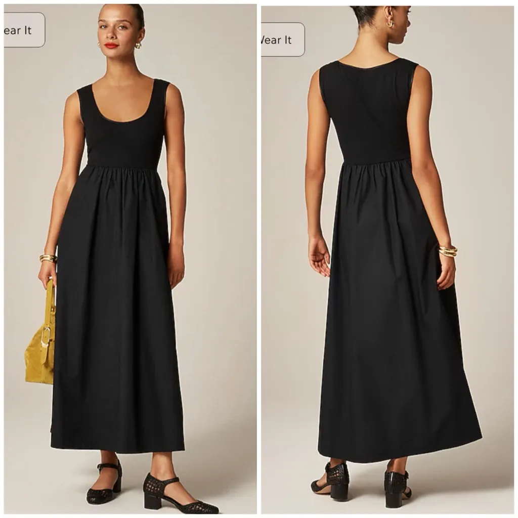 J.Crew Black Mixy Dress - Image 2