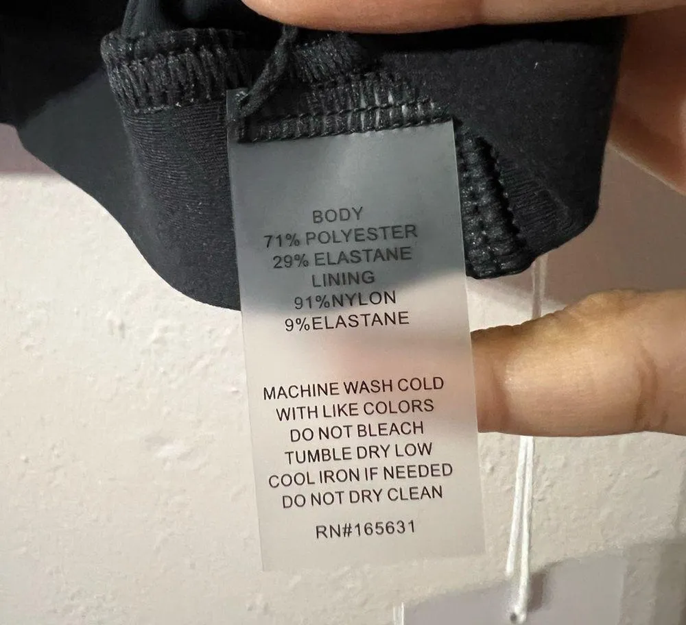 NWT CALME by Johnny Was Black sports bra Small - Image 4