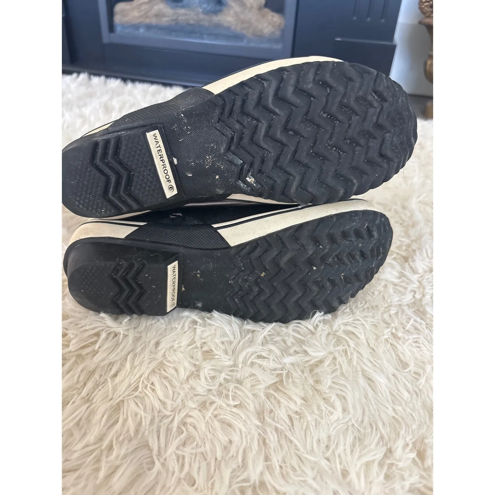 Sorel Joan of Arctic Wedge II Tall Boots‎ Houndstooth Black Pink Womens Size 6 - Image 10