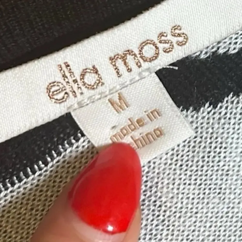 Ella Moss Giraffe Animal Print Sweater Dress size Medium Black White - Image 6