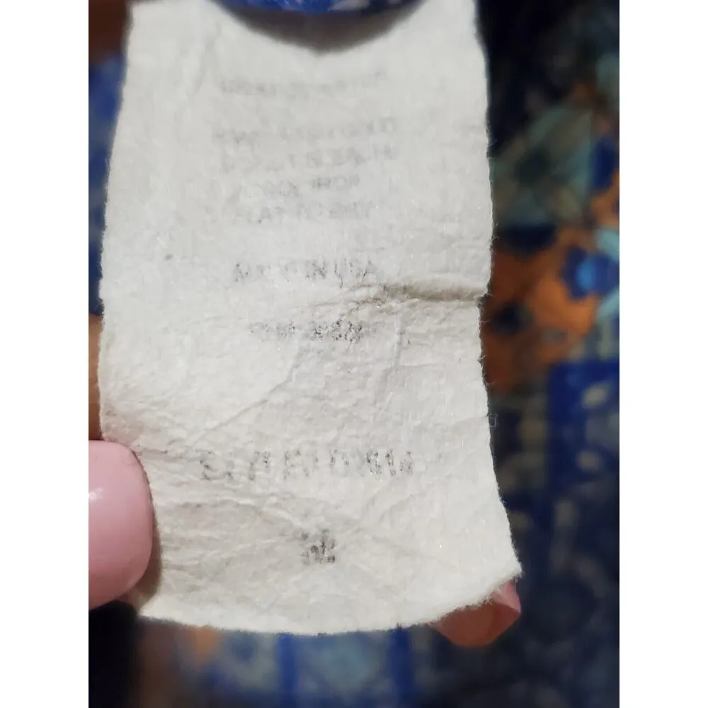 Peach Royal Women Blue Polyester Square Neck Sleeveless Casual Long Maxi Dress M - Image 9