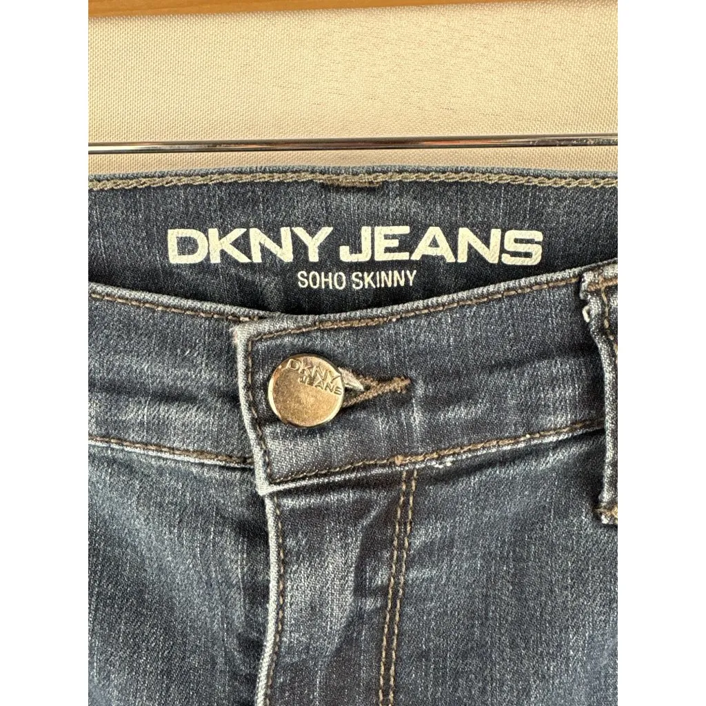 DKNY Jeans Soho Skinny Mid-Rise Denim Womens Size 4 - Image 3