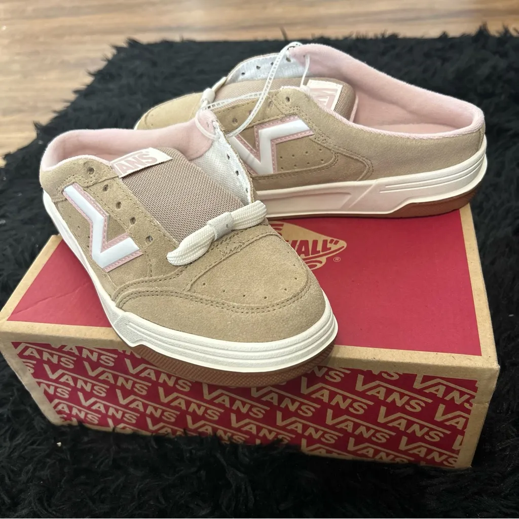 VANS upland suede mules clogs slip on shoes sneakers women’s 8.5 new - Image 7