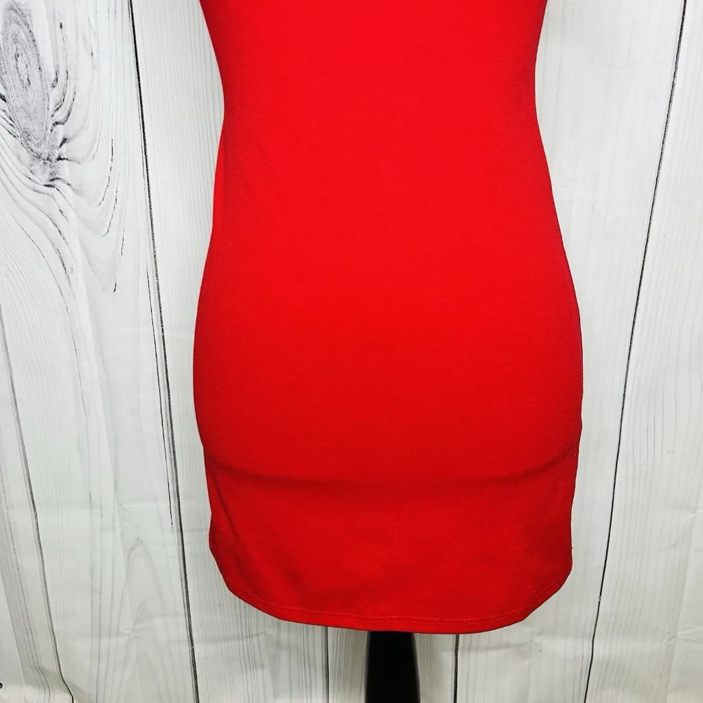 Lucy in the Sky Mini Dress Sz S Red Cocktail Party Night Out - Image 3