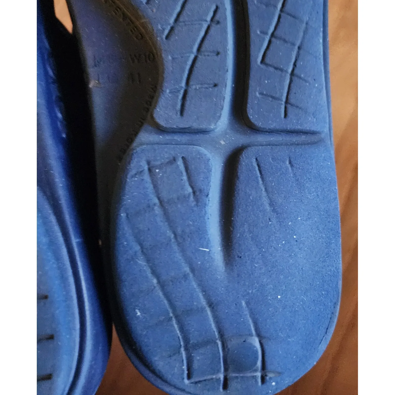 OOFOS Women's Blue Oofoam Thong Sandals Flip Flops Comfort Recovery Wms 10 Men 8 - Image 11