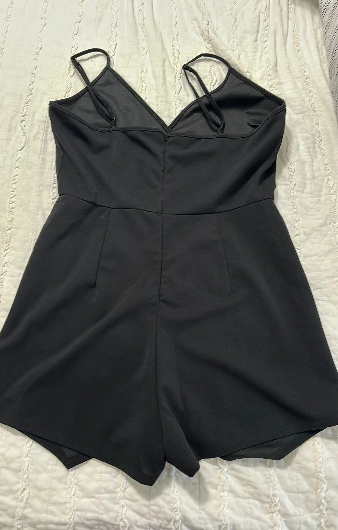SheIn BAE Solid Surplice Cami Skort Romper - Image 3