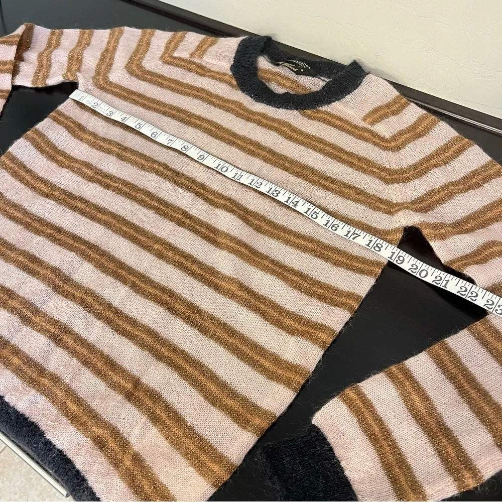 Scotch & Soda Blizzard Lizzard mohair lightweight striped pullover sweater, S - Image 4