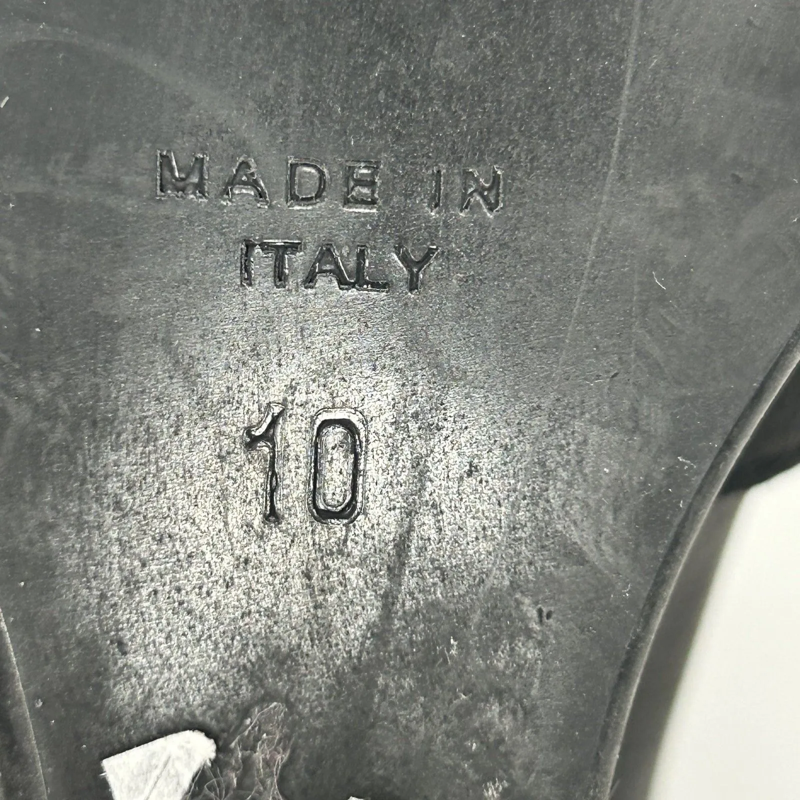 MADEWELL 1937 Wedge Boot Women 10  Black-ish Leather Chukka Buckle 3.5"‎ Heel - Image 11