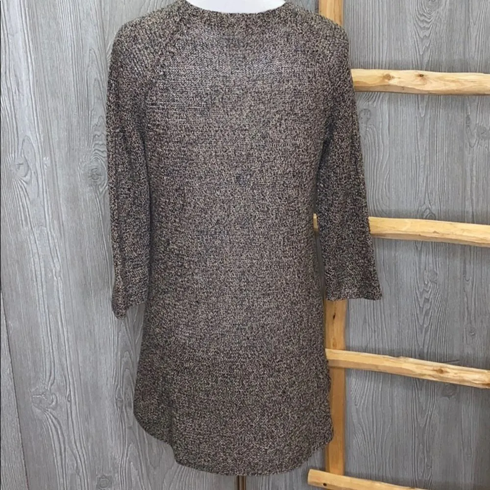 Eileen Fisher 100% Linen 3/4 Sleeve V-Neck Sweater - Image 4