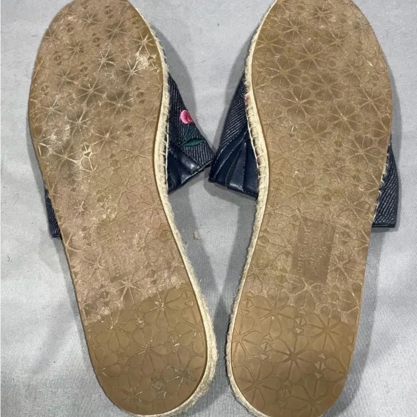 Kate Spade Rosie 2 Cherry Embroidered Denim Mules - Image 6